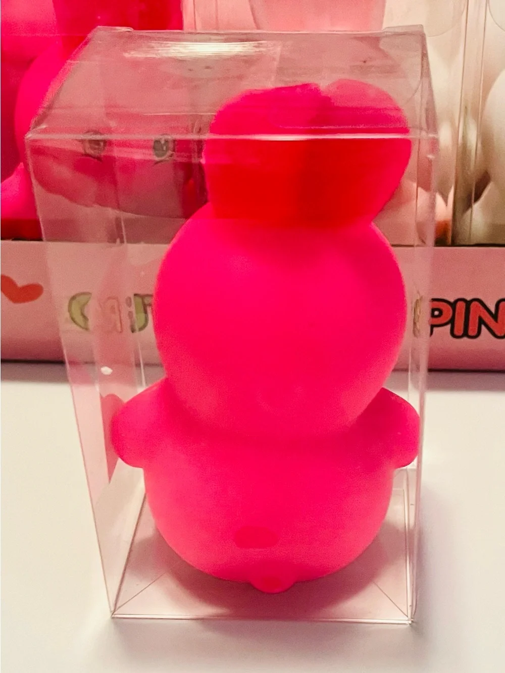 Hot Pink Bunny Squishy Toy